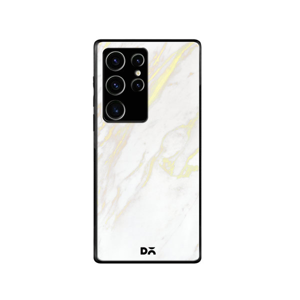 

DailyObjects White Marble 2 Glass Case Cover For Samsung Galaxy S23 Ultra