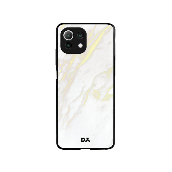 

DailyObjects White Marble 2 Glass Case Cover For Xiaomi Mi 11 Lite