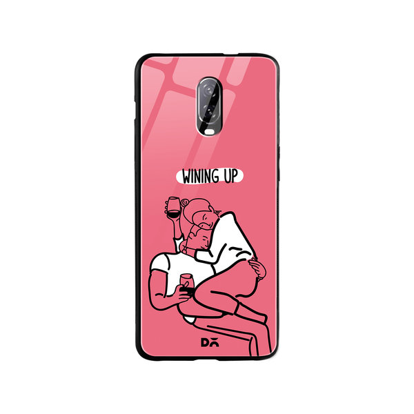 

DailyObjects Wining Up Glass Case Cover For OnePlus 7