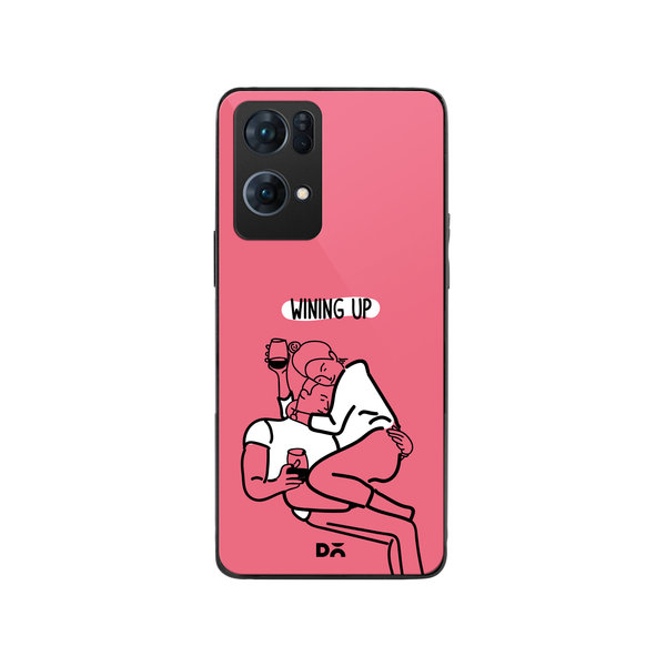 

DailyObjects Wining Up Glass Case Cover For Oppo Reno 7 Pro