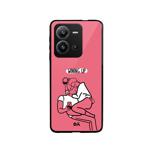 

DailyObjects Wining Up Glass Case Cover For Vivo V25