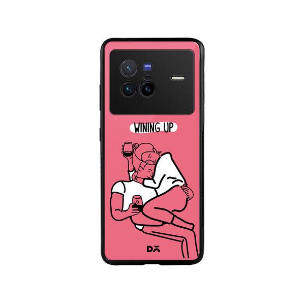 

DailyObjects Wining Up Glass Case Cover For Vivo X80