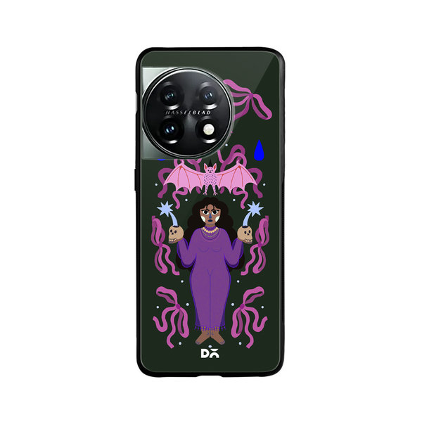 

DailyObjects Witchy Winks Glass Case Cover For OnePlus 11 5G