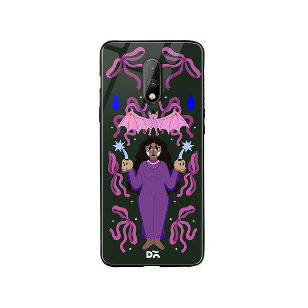 DailyObjects Witchy Winks Glass Case Cover For OnePlus 7