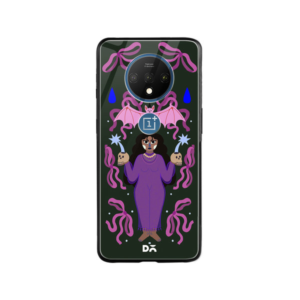 

DailyObjects Witchy Winks Glass Case Cover For OnePlus 7T