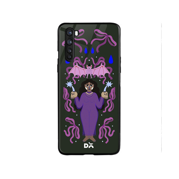 

DailyObjects Witchy Winks Glass Case Cover For OnePlus Nord