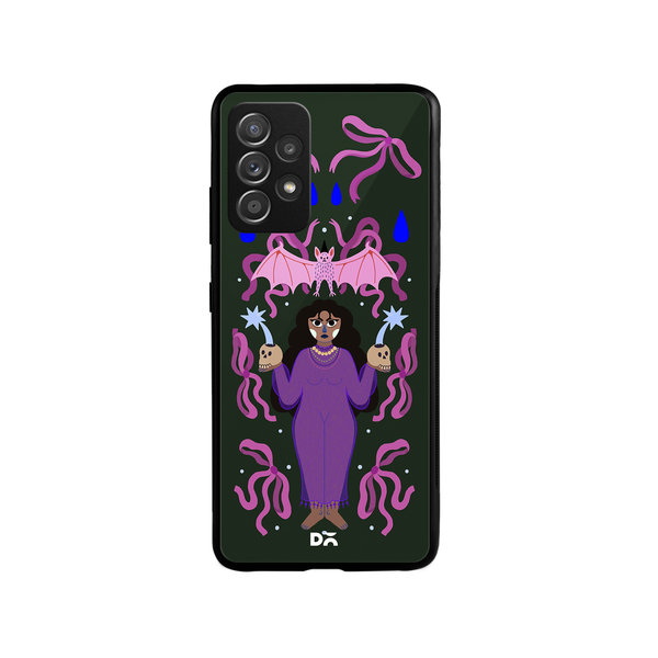 

DailyObjects Witchy Winks Glass Case Cover For Samsung Galaxy A73