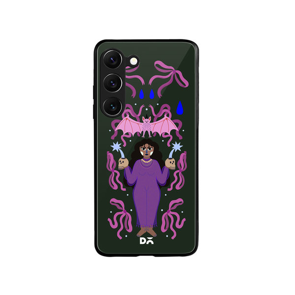 

DailyObjects Witchy Winks Glass Case Cover For Samsung Galaxy S23 Plus