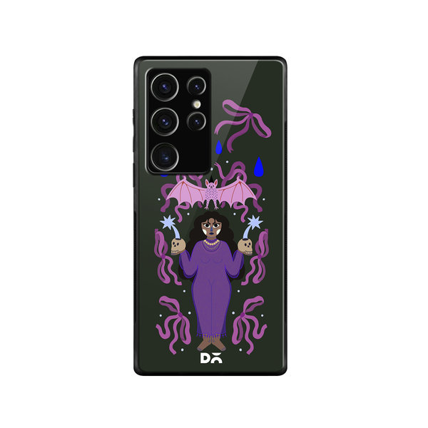 

DailyObjects Witchy Winks Glass Case Cover For Samsung Galaxy S23 Ultra
