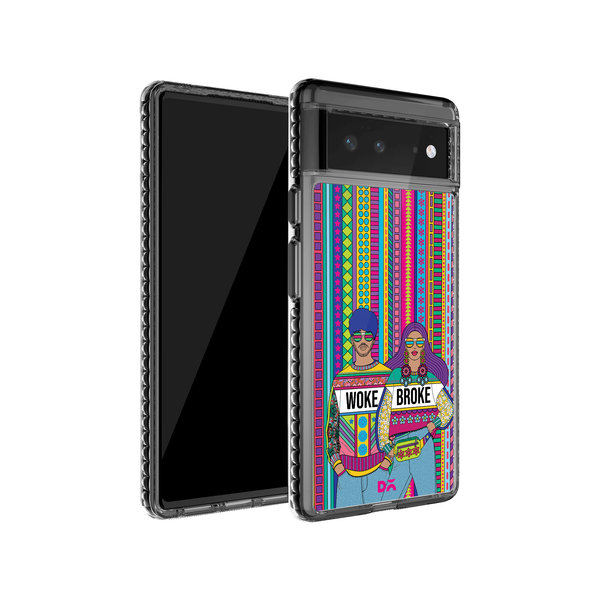 

DailyObjects Woke Broke Couple Stride 2.0 Case Cover For Google Pixel 6