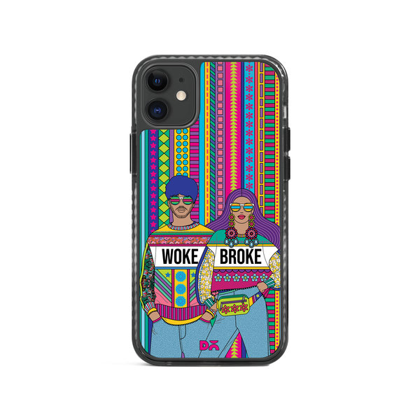 

DailyObjects Woke Broke Couple Stride 2.0 Case Cover For iPhone 11