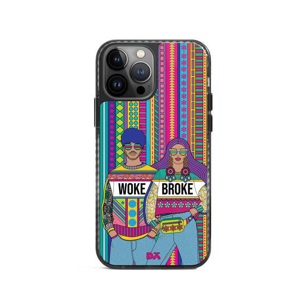 

DailyObjects Woke Broke Couple Stride 2.0 Case Cover For iPhone 13 Pro Max