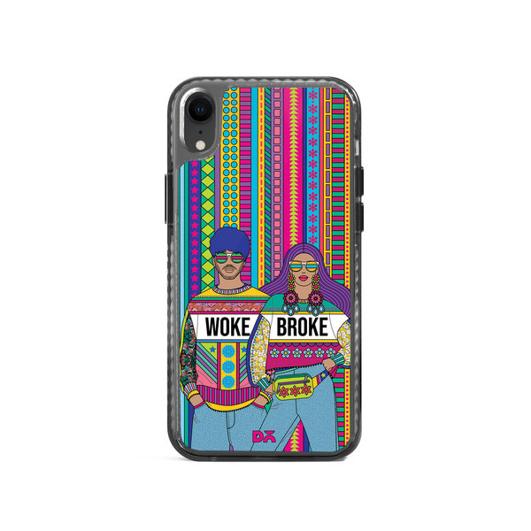 

DailyObjects Woke Broke Couple Stride 2.0 Case Cover For iPhone XR