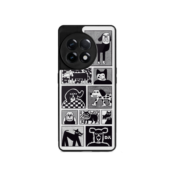 

DailyObjects Woof Tribe Glass Case Cover For OnePlus 11R
