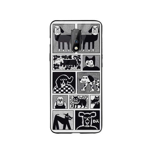 

DailyObjects Woof Tribe Glass Case Cover For OnePlus 7