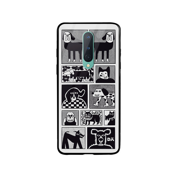 

DailyObjects Woof Tribe Glass Case Cover For OnePlus 8