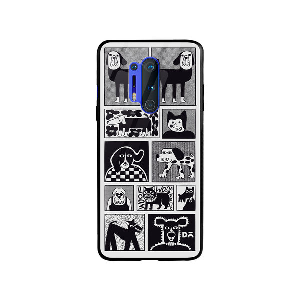

DailyObjects Woof Tribe Glass Case Cover For OnePlus 8 Pro