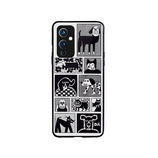 

DailyObjects Woof Tribe Glass Case Cover For OnePlus 9