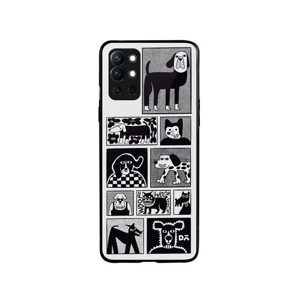 

DailyObjects Woof Tribe Glass Case Cover For OnePlus 9R