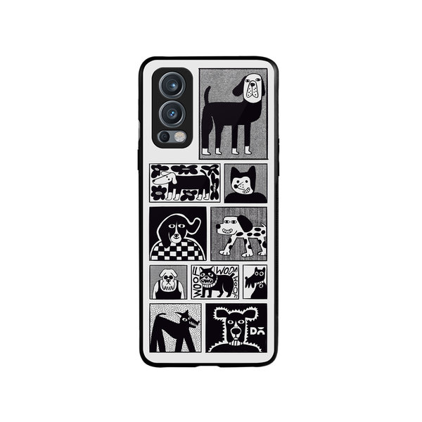 

DailyObjects Woof Tribe Glass Case Cover For OnePlus Nord 2