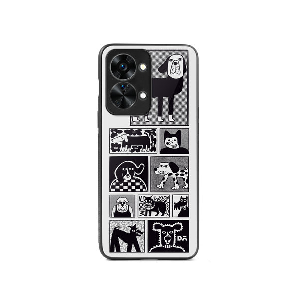 

DailyObjects Woof Tribe Glass Case Cover For OnePlus Nord 2T
