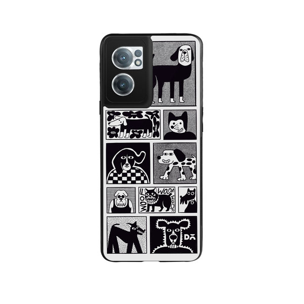 

DailyObjects Woof Tribe Glass Case Cover For OnePlus Nord CE 2