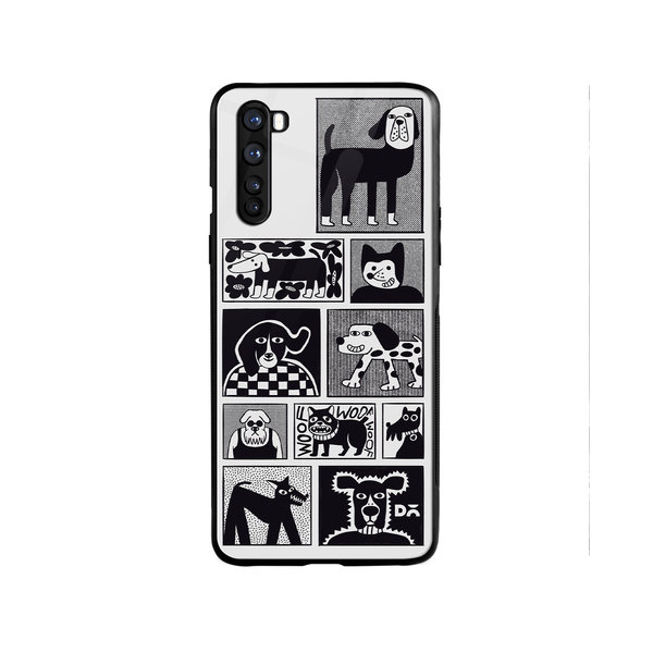 

DailyObjects Woof Tribe Glass Case Cover For OnePlus Nord