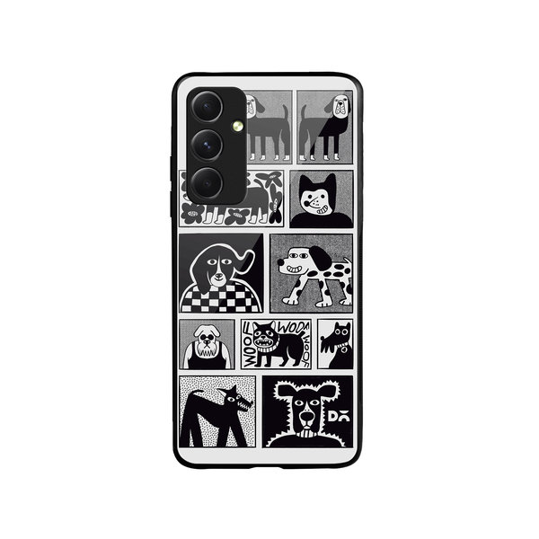 

DailyObjects Woof Tribe Glass Case Cover For Samsung Galaxy A54 5G