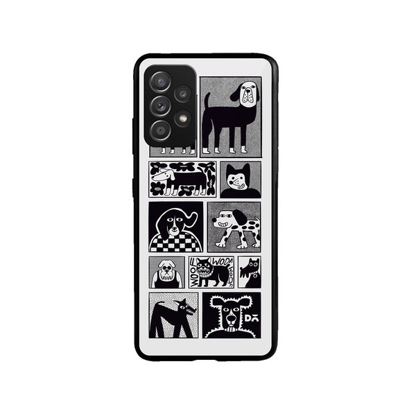 DailyObjects Woof Tribe Glass Case Cover For Samsung Galaxy A73