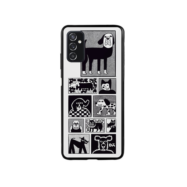 

DailyObjects Woof Tribe Glass Case Cover For Samsung Galaxy M52