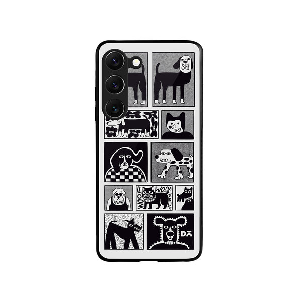 

DailyObjects Woof Tribe Glass Case Cover For Samsung Galaxy S23