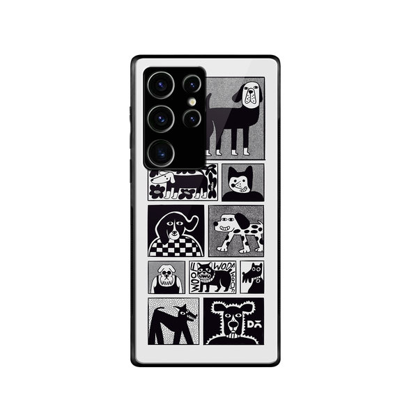 

DailyObjects Woof Tribe Glass Case Cover For Samsung Galaxy S23 Ultra