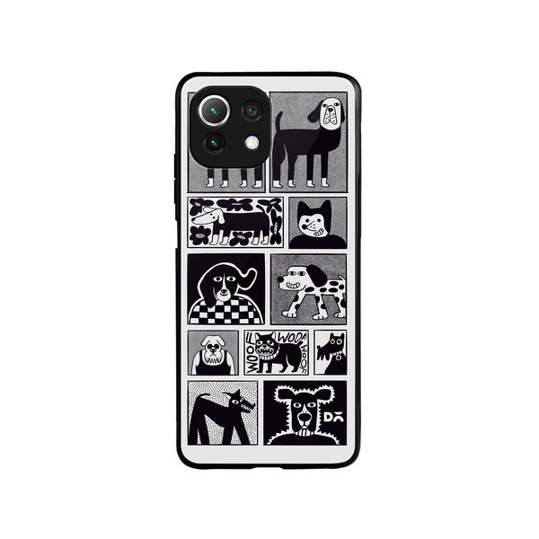 

DailyObjects Woof Tribe Glass Case Cover For Xiaomi Mi 11 Lite