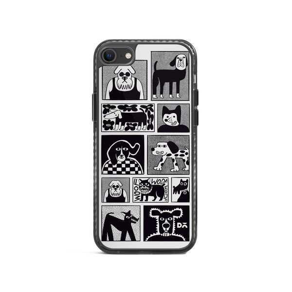 

DailyObjects Woof Tribe Stride 2.0 Case Cover For iPhone SE 2020