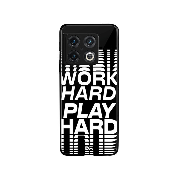 

DailyObjects Work Hard Glass Case Cover For OnePlus 10 Pro