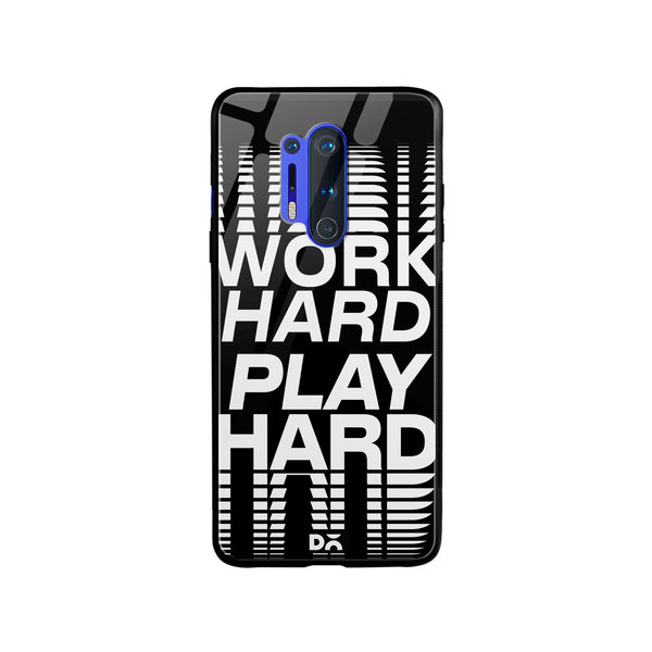 

DailyObjects Work Hard Glass Case Cover For OnePlus 8 Pro