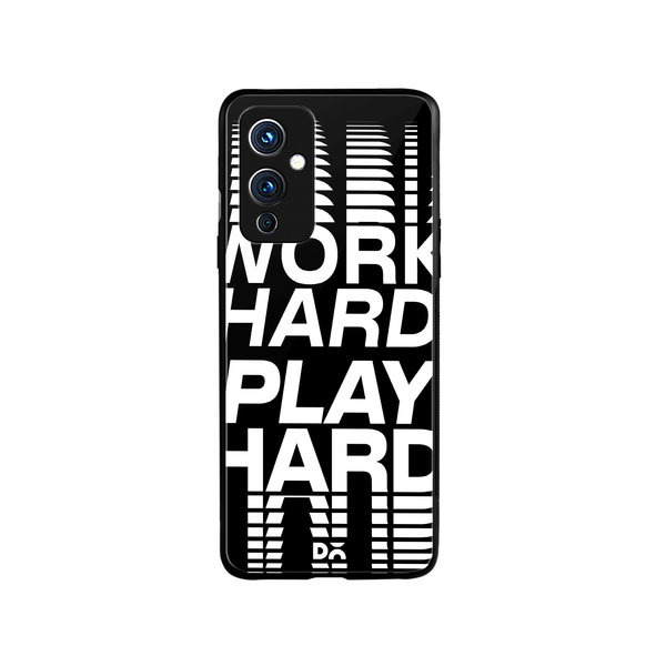 

DailyObjects Work Hard Glass Case Cover For OnePlus 9