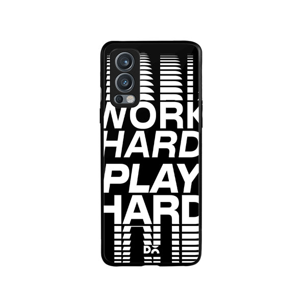 

DailyObjects Work Hard Glass Case Cover For OnePlus Nord 2