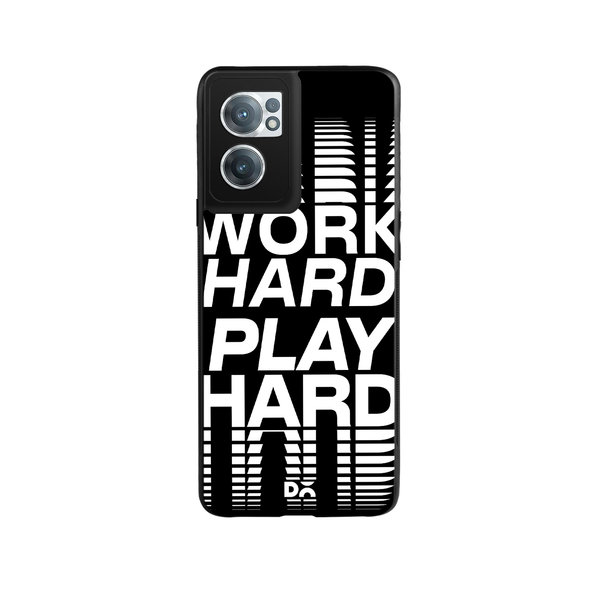 

DailyObjects Work Hard Glass Case Cover For OnePlus Nord CE 2