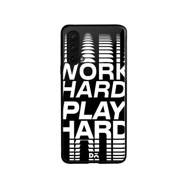 

DailyObjects Work Hard Glass Case Cover For OnePlus Nord CE