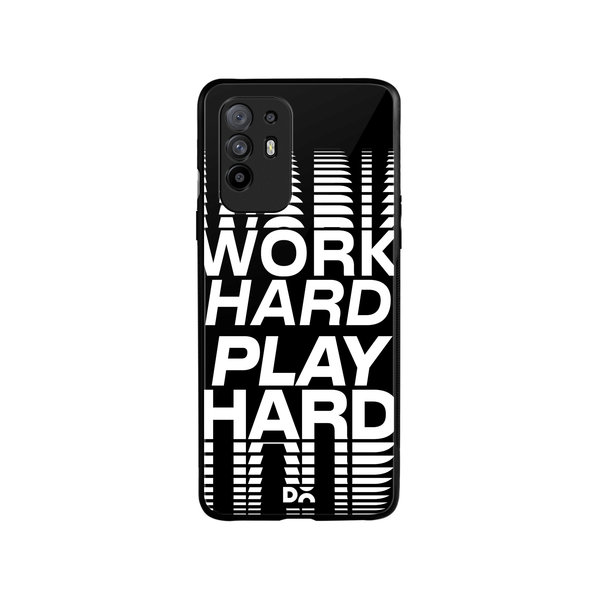 

DailyObjects Work Hard Glass Case Cover For Oppo F19 Pro Plus