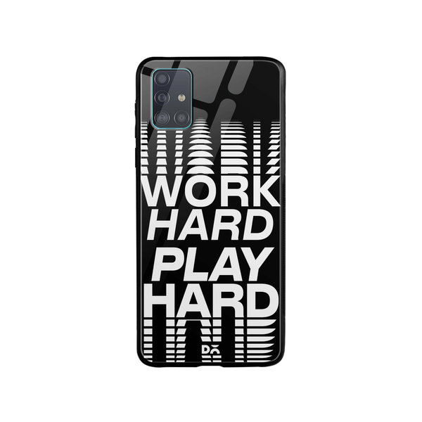 

DailyObjects Work Hard Glass Case Cover For Samsung Galaxy A51