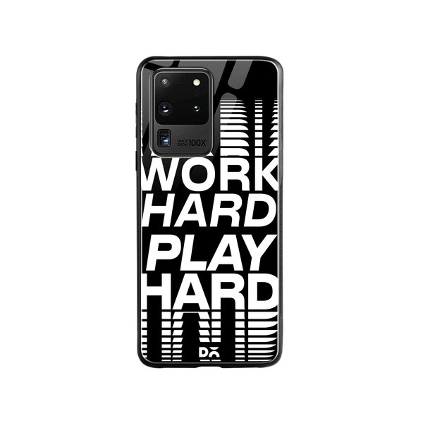 

DailyObjects Work Hard Glass Case Cover For Samsung Galaxy S20 Ultra