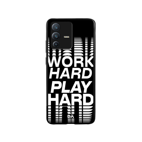 

DailyObjects Work Hard Glass Case Cover For Vivo V23