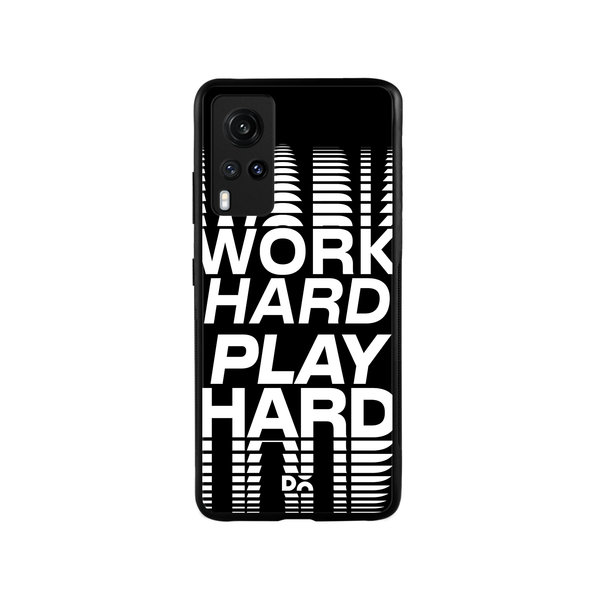 DailyObjects Work Hard Glass Case Cover For Vivo X60