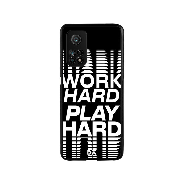 

DailyObjects Work Hard Glass Case Cover For Xiaomi Mi 10T