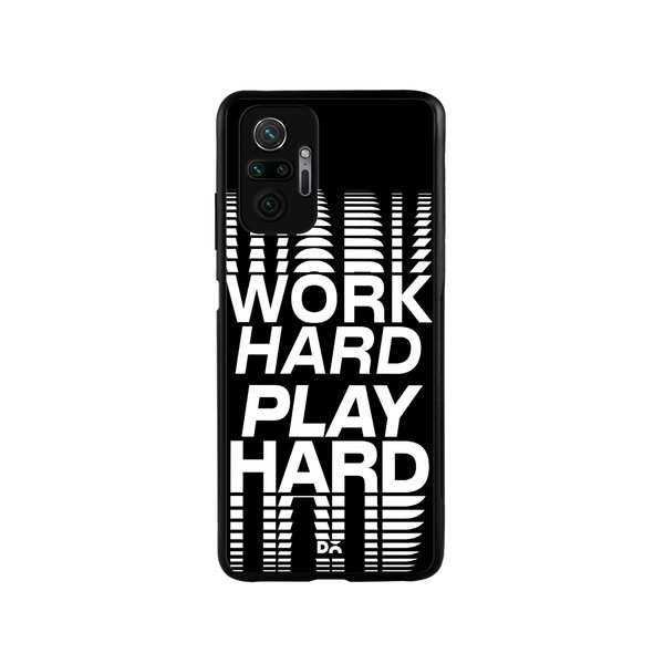

DailyObjects Work Hard Glass Case Cover For Xiaomi Redmi Note 10 Pro