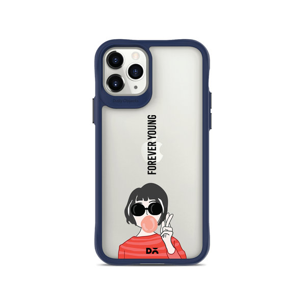 

DailyObjects Young At Heart Blue Hybrid Clear Case Cover For iPhone 11 Pro Max