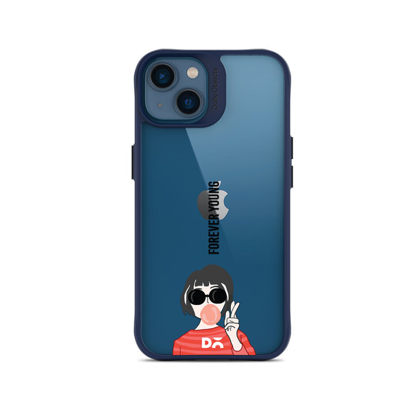 

DailyObjects Young At Heart Blue Hybrid Clear Case Cover For iPhone 14 Plus