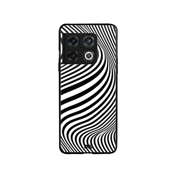 

DailyObjects Zebra Waves Glass Case Cover For OnePlus 10 Pro